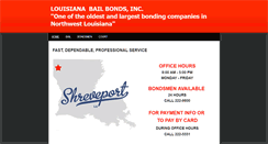 Desktop Screenshot of louisianabailbonds.net