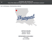 Tablet Screenshot of louisianabailbonds.net